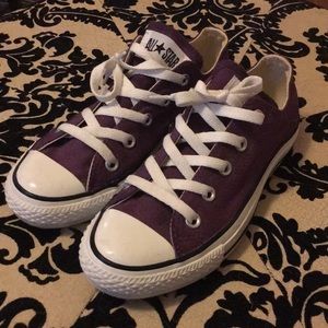 Purple Converse All-Stars - Size 6